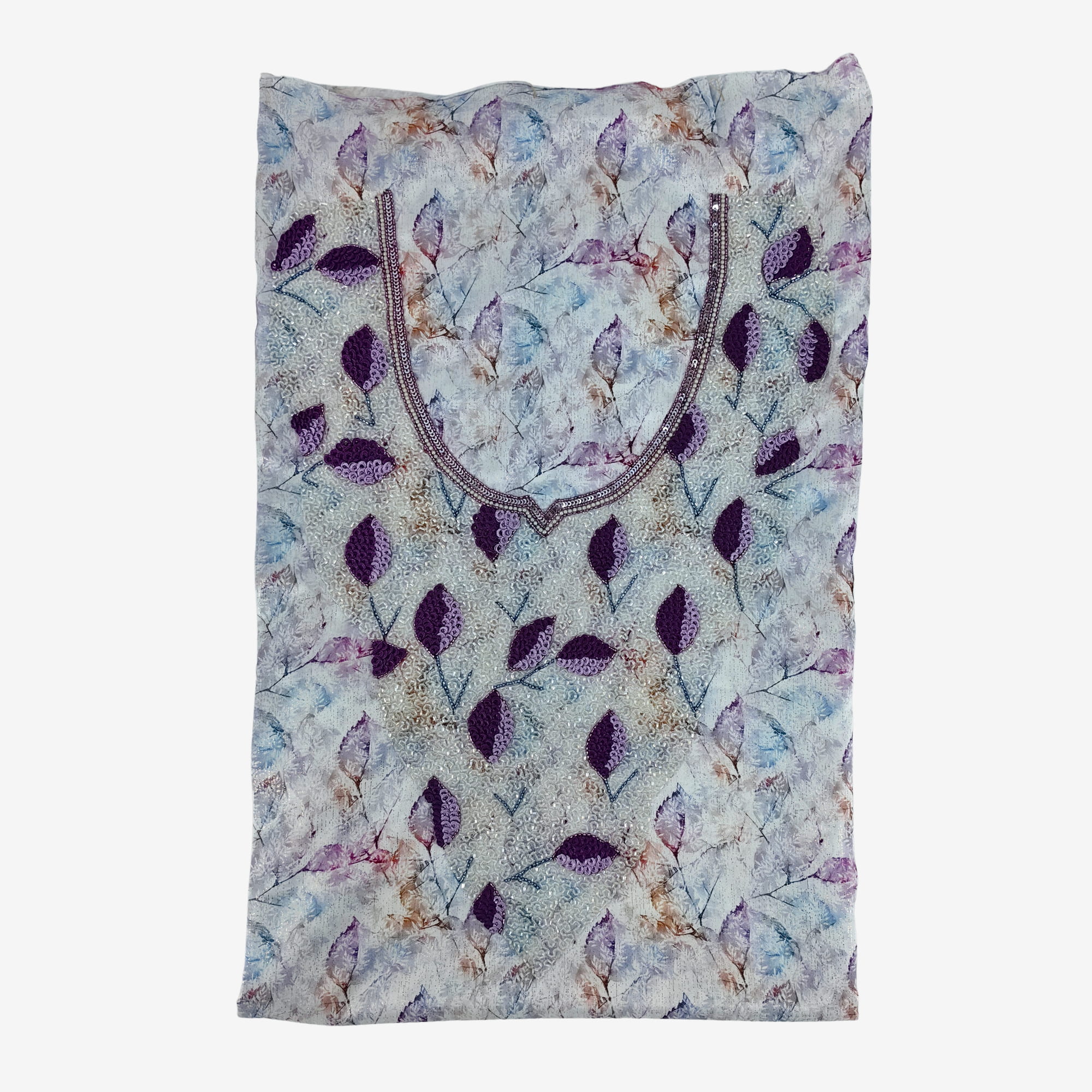 Ladies Royal Italian Silk Mukhawar Fabric – Classic Royal Design