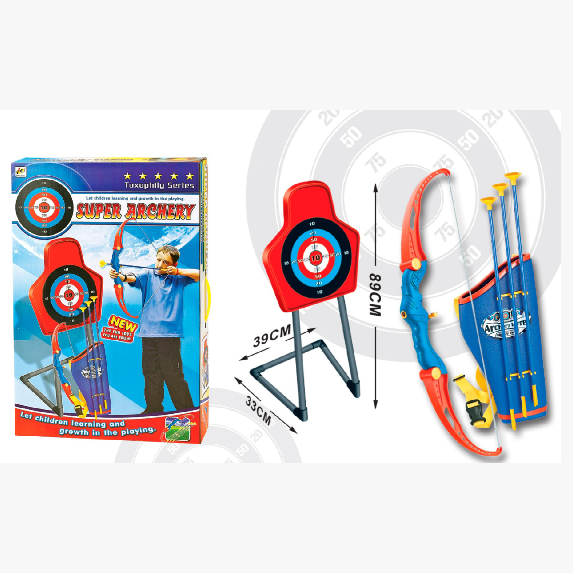 Kids Bow and Arrow Set with Target Board