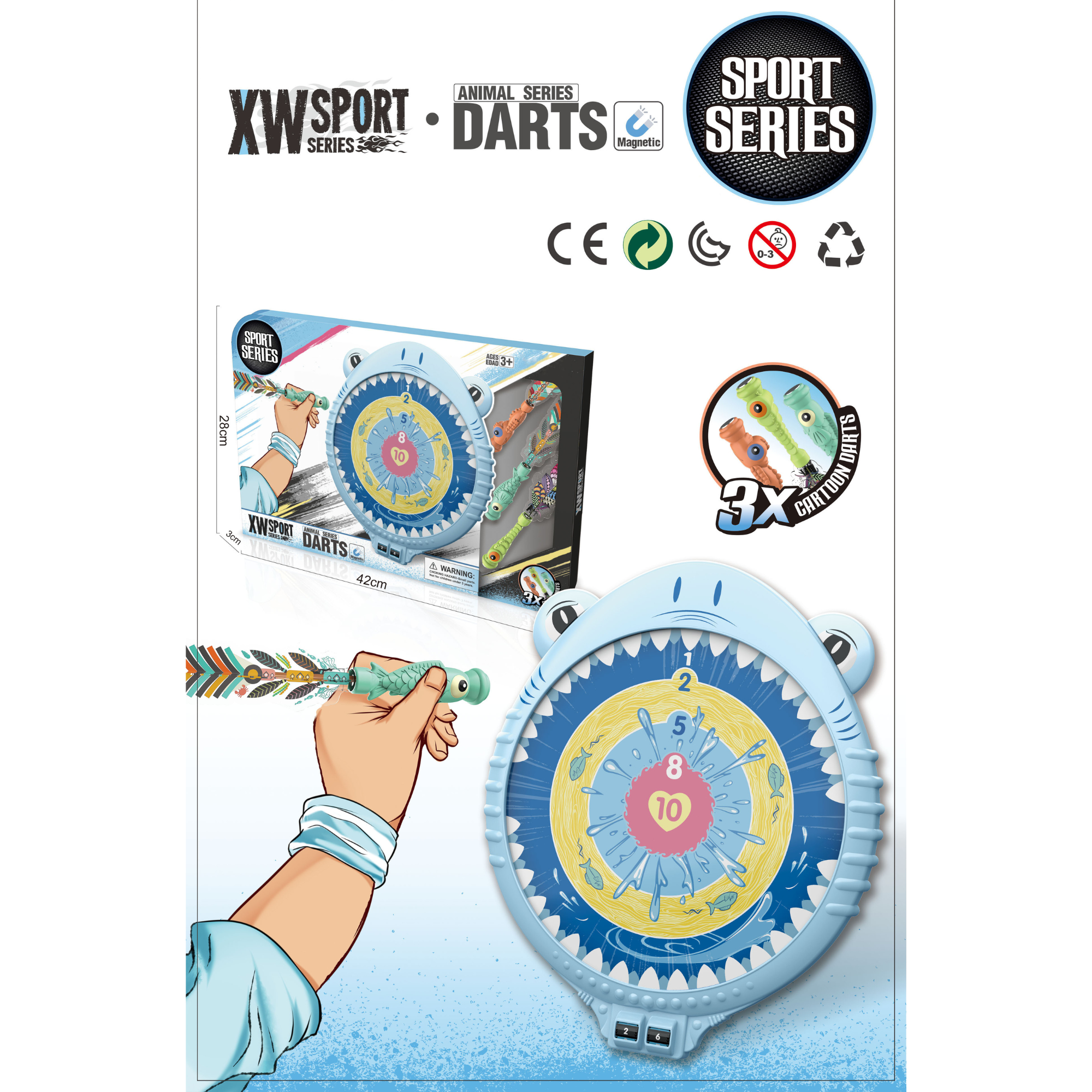 Magnetic Dart Board Game for Kids