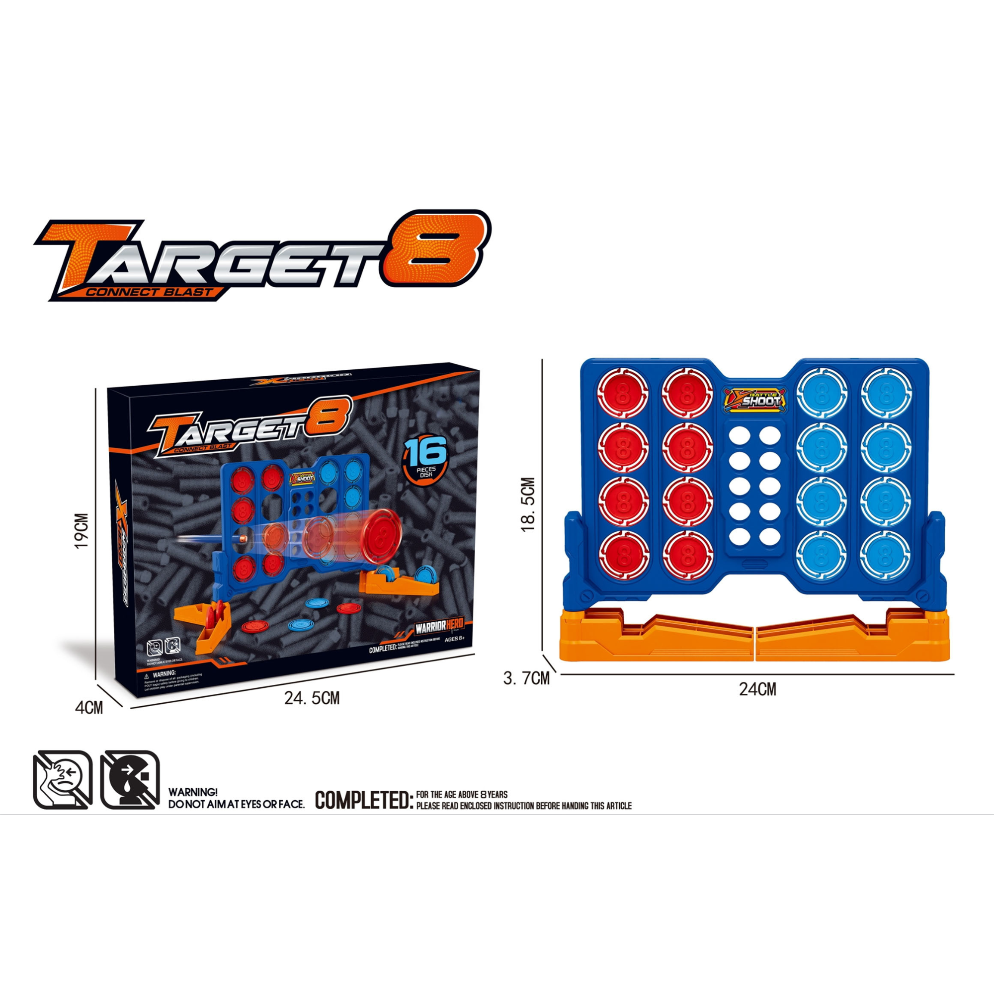 Foam Dart Target Board – Target 8