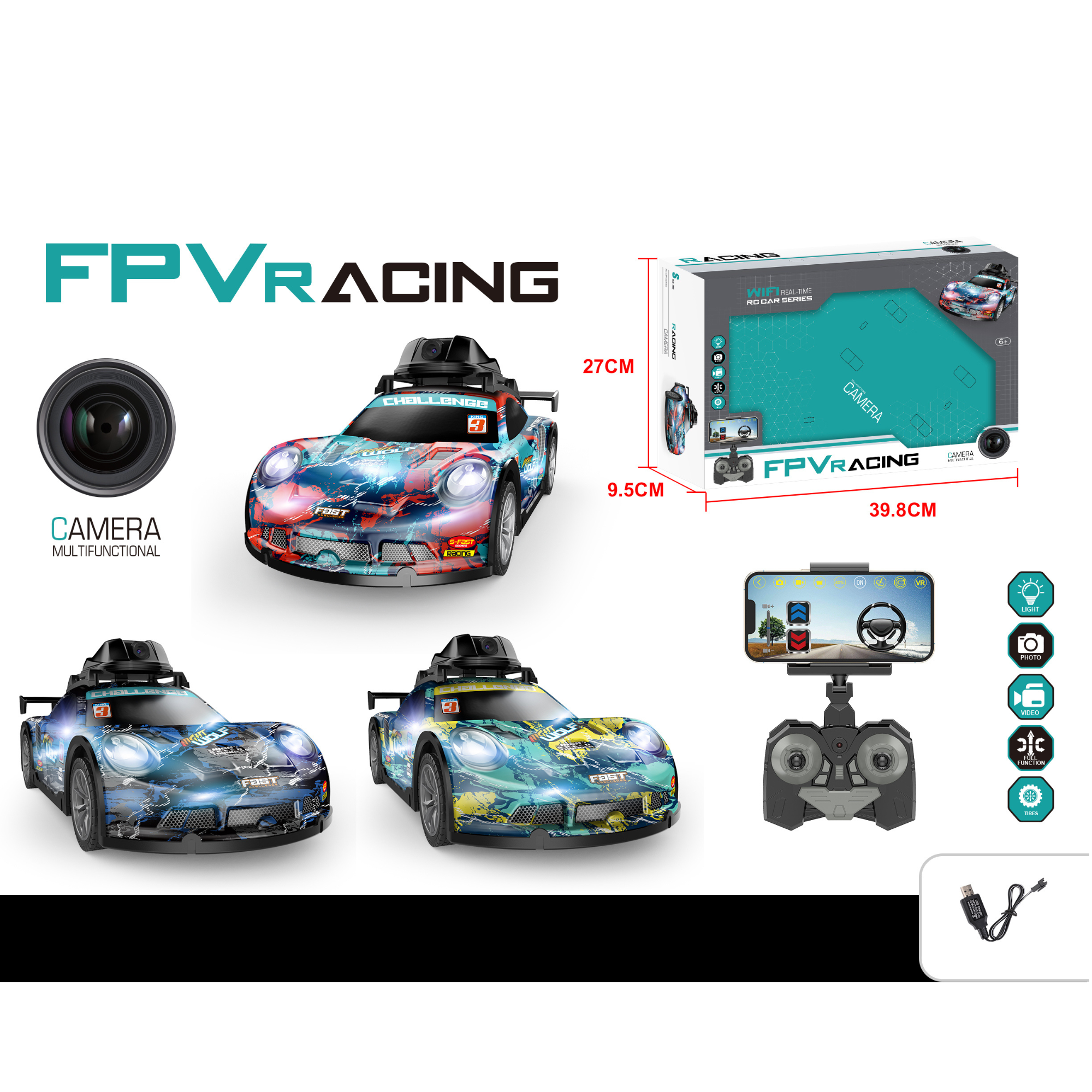 FPV Racing Remote Control Car with WiFi Camera